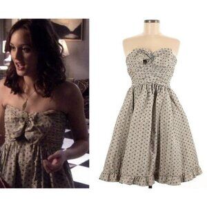 ASO BLAIR WALDORF GOSSIP GIRL Strapless Bow Dress EUC RARE